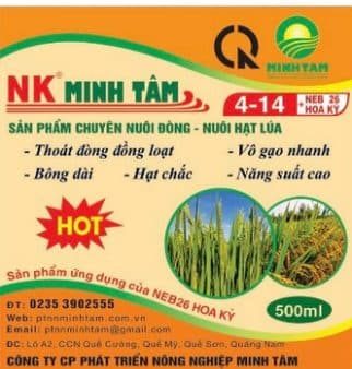Nhãn chai NK Minh Tâm 4-14, 500 ml