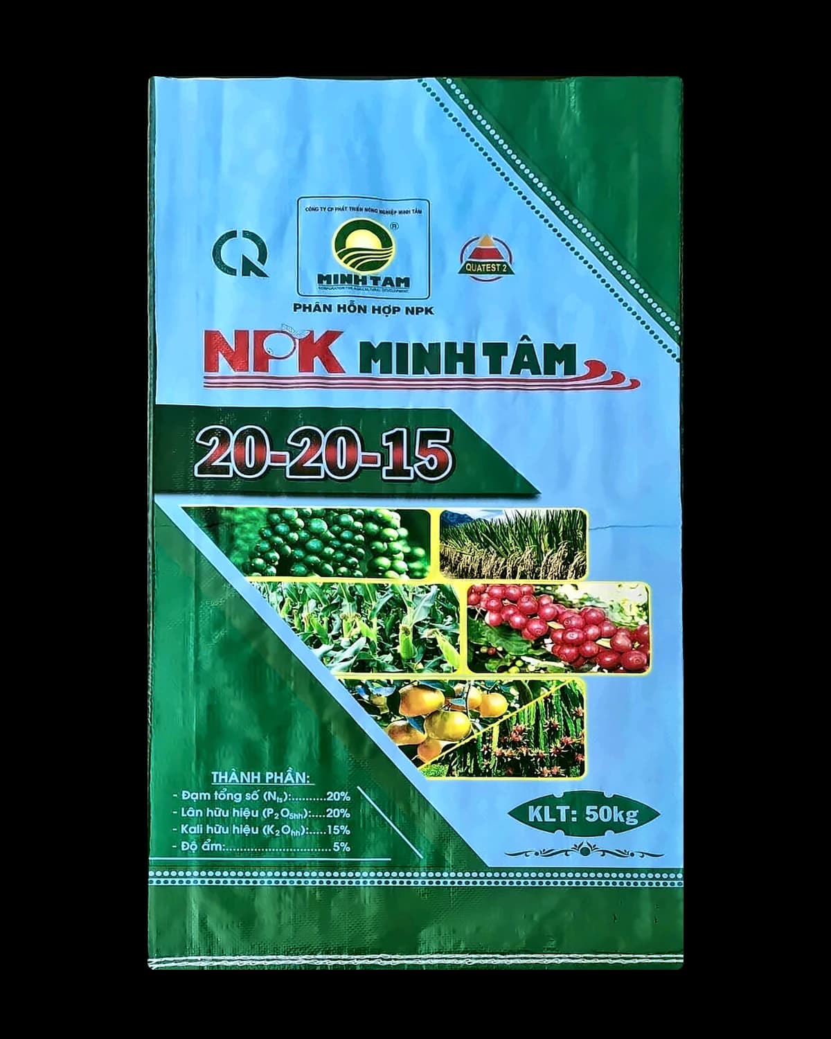Bao NPK Minh Tâm 20-20-15 – mặt trước